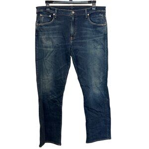 Citizens Of Humanity Gage Denim Jeans Size 38 Straight Fit Dark Wash Cotton Blen